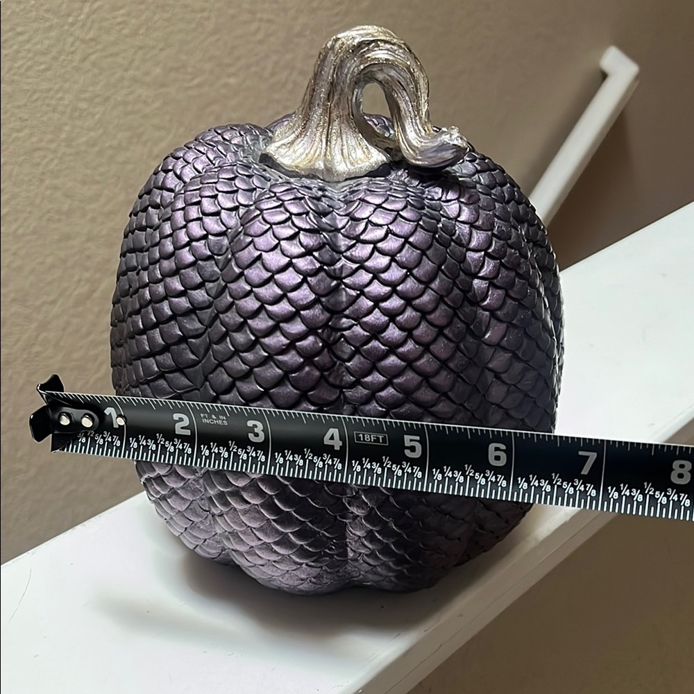 Rachel Zoe Purple Scaled Pumpkin Decor - Picture 3 of 5